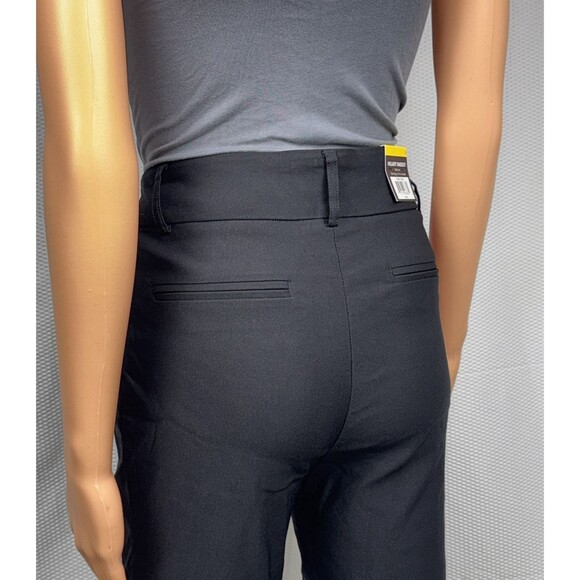 Hilary Radley Womens Size Small Black Mid Rise Tummy Control Pants Chino Slacks - Picture 6 of 12